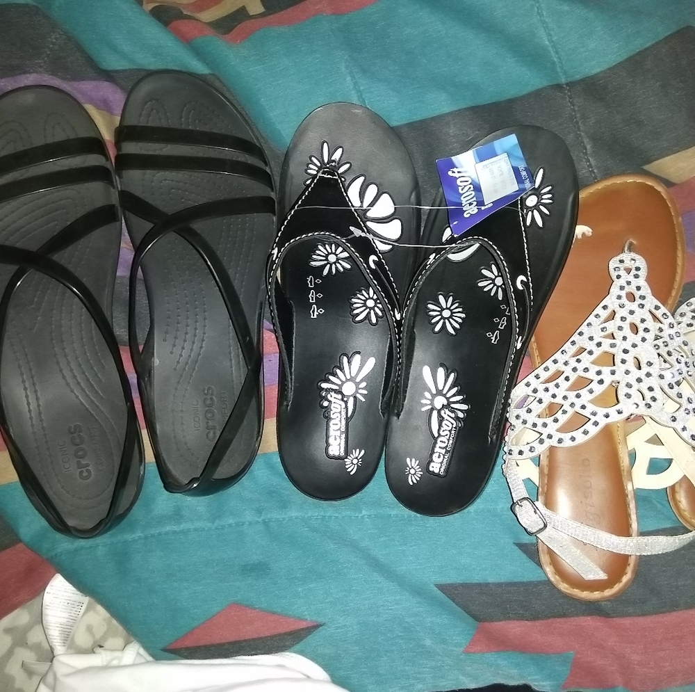 Women's clothing and shoes.